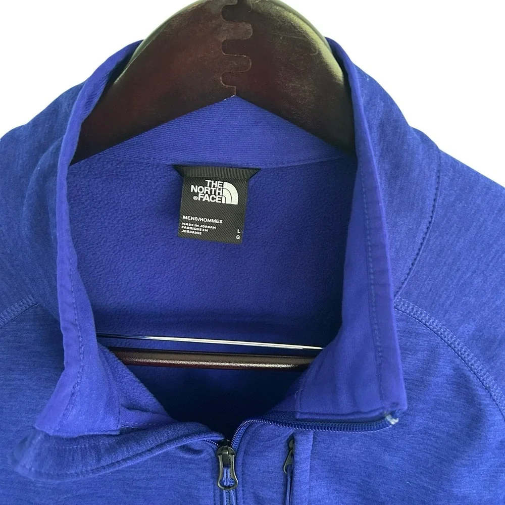 The North Face Men Blue 1/4 Zip Performance Pullover Jacket NF0A5G9W L